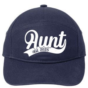 Aunt Est. 2025 New Baby Niece Nephew 7-Panel Snapback Hat