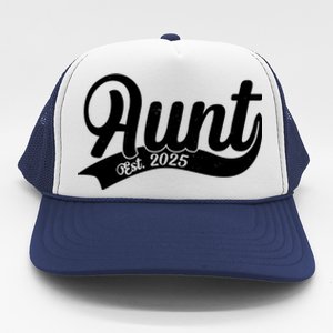 Aunt Est. 2025 New Baby Niece Nephew Trucker Hat