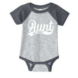 Aunt Est. 2025 New Baby Niece Nephew Infant Baby Jersey Bodysuit