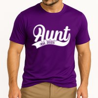 Aunt Est. 2025 New Baby Niece Nephew Cooling Performance Crew T-Shirt