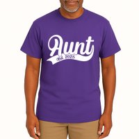Aunt Est. 2025 New Baby Niece Nephew Tall T-Shirt