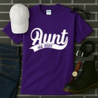 Aunt Est. 2025 New Baby Niece Nephew Tall T-Shirt