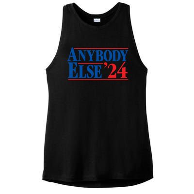 Anybody Else 24 Election 2024 Anti Biden Trump Desantis Vote Gift Ladies PosiCharge Tri-Blend Wicking Tank