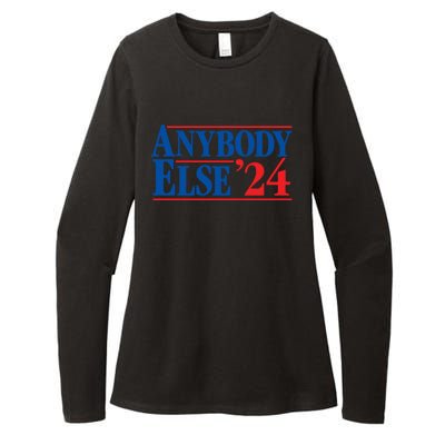 Anybody Else 24 Election 2024 Anti Biden Trump Desantis Vote Gift Womens CVC Long Sleeve Shirt