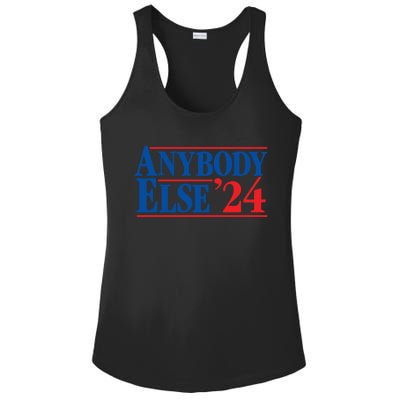 Anybody Else 24 Election 2024 Anti Biden Trump Desantis Vote Gift Ladies PosiCharge Competitor Racerback Tank