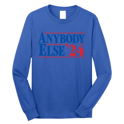 Anybody Else 24 Election 2024 Anti Biden Trump Desantis Vote Gift Long Sleeve Shirt