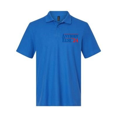 Anybody Else 24 Election 2024 Anti Biden Trump Desantis Vote Gift Softstyle Adult Sport Polo