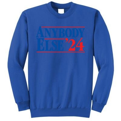 Anybody Else 24 Election 2024 Anti Biden Trump Desantis Vote Gift Tall Sweatshirt