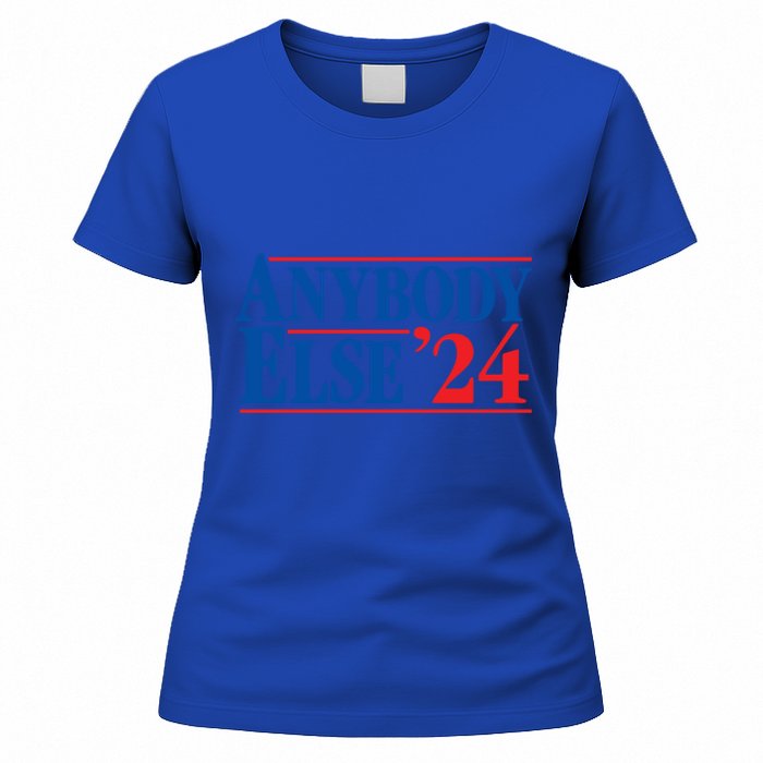 Anybody Else 24 Election 2024 Anti Biden Trump Desantis Vote Gift Women's T-Shirt