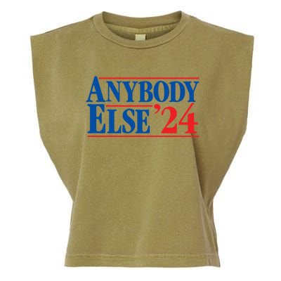 Anybody Else 24 Election 2024 Anti Biden Trump Desantis Vote Gift Garment-Dyed Women's Muscle Tee