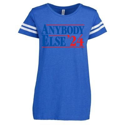 Anybody Else 24 Election 2024 Anti Biden Trump Desantis Vote Gift Enza Ladies Jersey Football T-Shirt