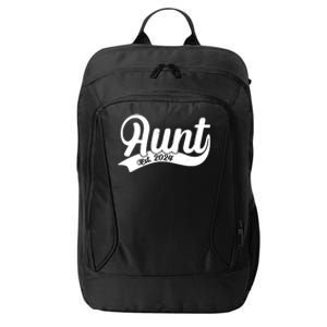 Aunt Est. 2024 New Baby Niece Nephew City Backpack