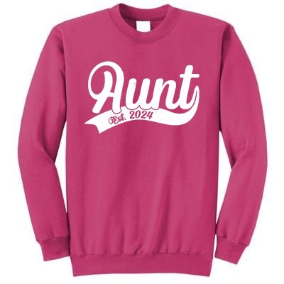 Aunt Est. 2024 New Baby Niece Nephew Sweatshirt