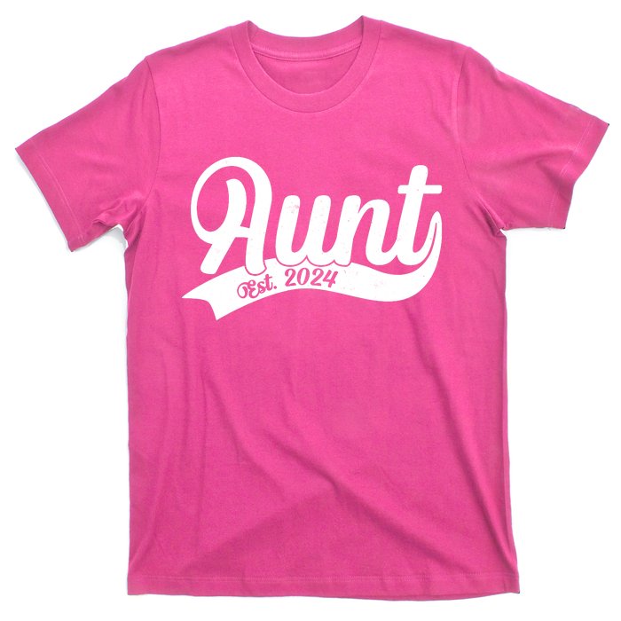 Aunt Est. 2024 New Baby Niece Nephew T-Shirt