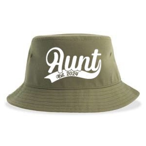 Aunt Est. 2024 New Baby Niece Nephew Sustainable Bucket Hat