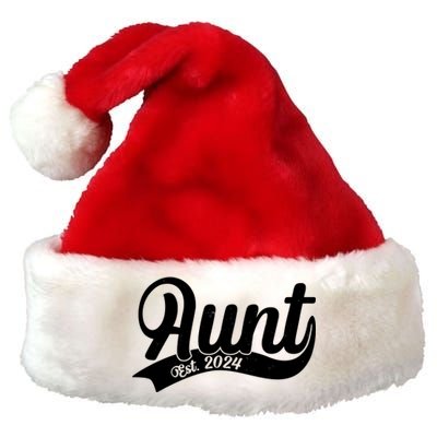 Aunt Est. 2024 New Baby Niece Nephew Premium Christmas Santa Hat