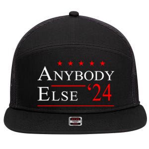 Anybody Else 24 Election Funny 7 Panel Mesh Trucker Snapback Hat