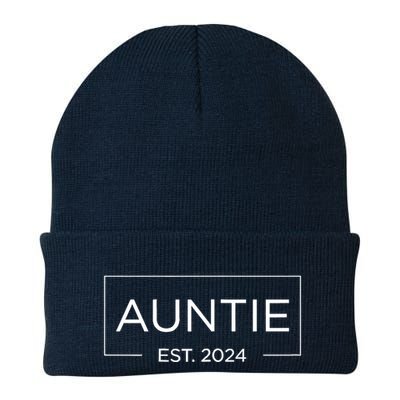 Auntie Est. 2024 Pregnancy Announcement New Auntie 2024 Beanie