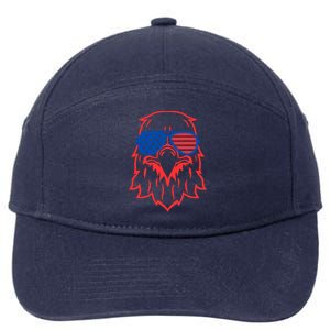 American Eagle 4th Of July Festive 7-Panel Snapback Hat