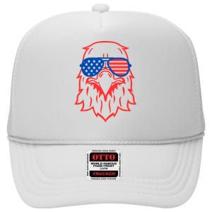 American Eagle 4th Of July Festive High Crown Mesh Back Trucker Hat