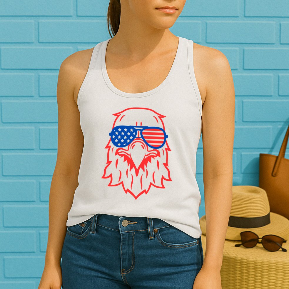 American Eagle 4th Of July Festive Womens Tank Top