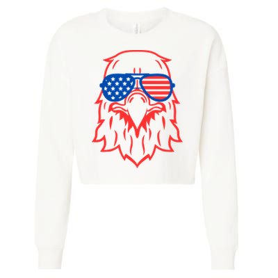 American Eagle 4th Of July Festive Cropped Pullover Crew