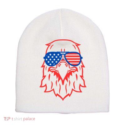 American Eagle 4th Of July Festive Short Acrylic Beanie