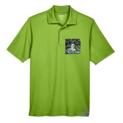 American Eskimo Alligator Fight Men's Origin Performance Pique Polo