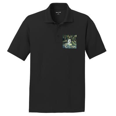 American Eskimo Alligator Fight PosiCharge RacerMesh Polo