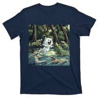 American Eskimo Alligator Fight T-Shirt