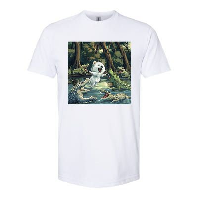 American Eskimo Alligator Fight Softstyle CVC T-Shirt