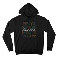 ABC Elemeno Alphabet Kindergarten Teachers Back to School Hoodie