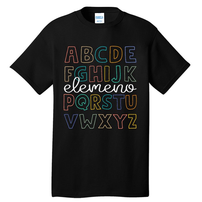 ABC Elemeno Alphabet Kindergarten Teachers Back to School Tall T-Shirt