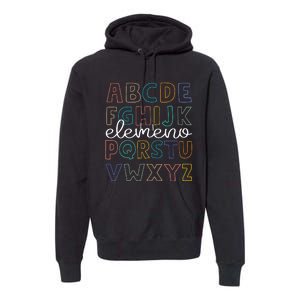 ABC Elemeno Alphabet Kindergarten Teachers Back to School Premium Hoodie