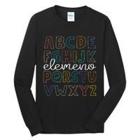 ABC Elemeno Alphabet Kindergarten Teachers Back to School Tall Long Sleeve T-Shirt