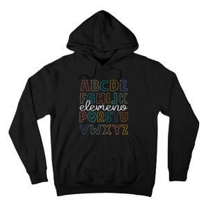 ABC Elemeno Alphabet Kindergarten Teachers Back to School Tall Hoodie