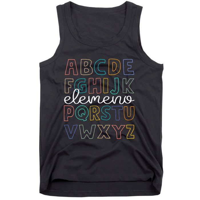 ABC Elemeno Alphabet Kindergarten Teachers Back to School Tank Top