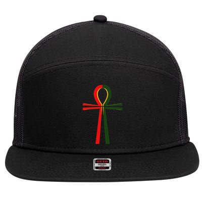 Ancient Egyptian Ankh 7 Panel Mesh Trucker Snapback Hat