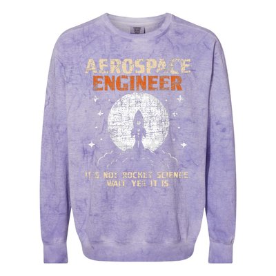 Aerospace Engineer Aeronautical Engineering Aviation Lover Colorblast Crewneck Sweatshirt