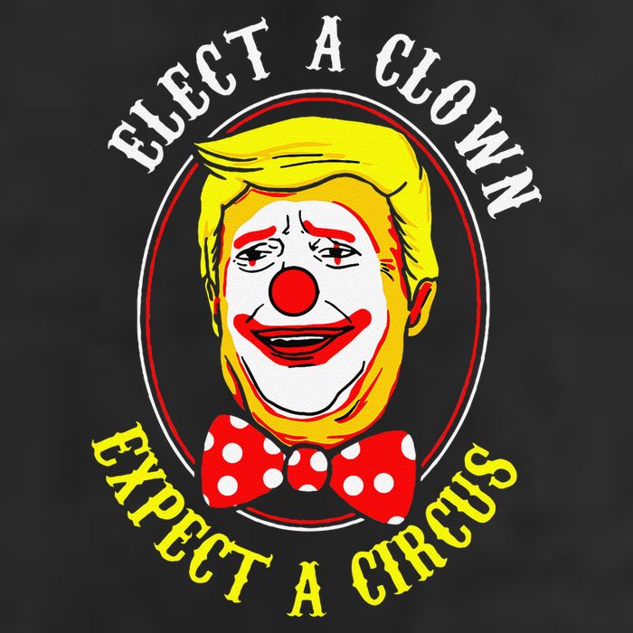 Anti-Trump Elect A Clown Expect A Circus Resist Protest 7 Panel Mesh Trucker Snapback Hat