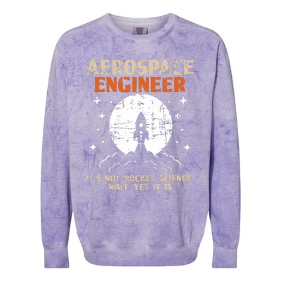 Aerospace Engineer Aeronautical Engineering Aviation Lover Colorblast Crewneck Sweatshirt