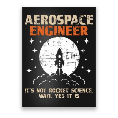 Aerospace Engineer Aeronautical Engineering Aviation Lover Poster