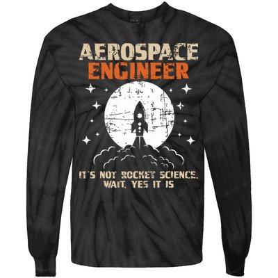 Aerospace Engineer Aeronautical Engineering Aviation Lover Tie-Dye Long Sleeve Shirt