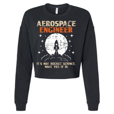 Aerospace Engineer Aeronautical Engineering Aviation Lover Cropped Pullover Crew
