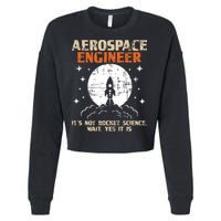 Aerospace Engineer Aeronautical Engineering Aviation Lover Cropped Pullover Crew