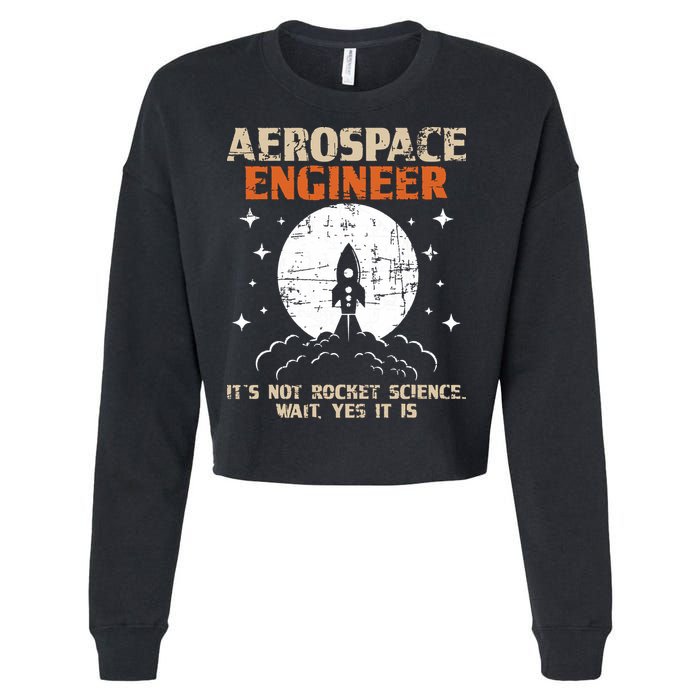 Aerospace Engineer Aeronautical Engineering Aviation Lover Cropped Pullover Crew