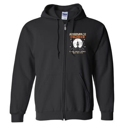 Aerospace Engineer Aeronautical Engineering Aviation Lover Full Zip Hoodie