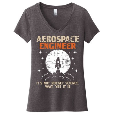 Aerospace Engineer Aeronautical Engineering Aviation Lover Women's V-Neck T-Shirt