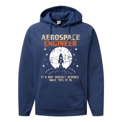 Aerospace Engineer Aeronautical Engineering Aviation Lover Performance Fleece Hoodie