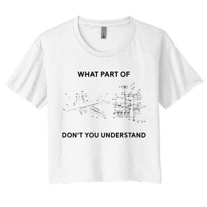 Aerospace Engineering Aerospace Engineer Women's Crop Top Tee